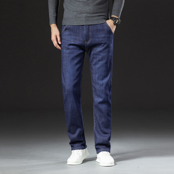 Men's Lambswool Fleece Padded Jeans Winter - Image 4