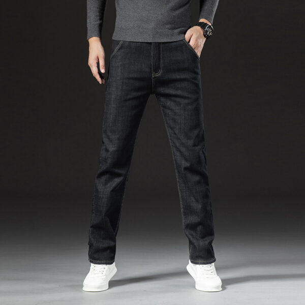 Men's Lambswool Fleece Padded Jeans Winter - Image 3