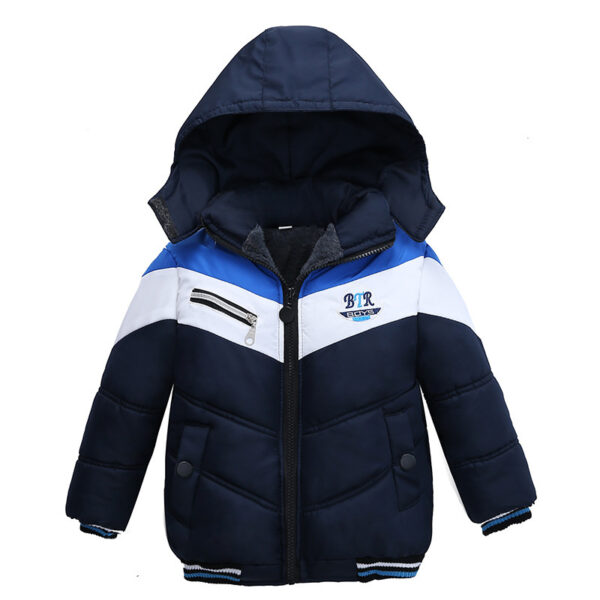 Long Sleeved Hooded Padded Jacket For Boys - Image 2